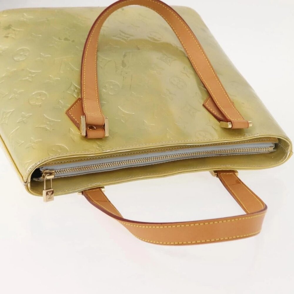 LOUIS VUITTON Monogram Vernis Houston Hand Bag Gris M91053 LV Auth BA7434 - Picture 6 of 16